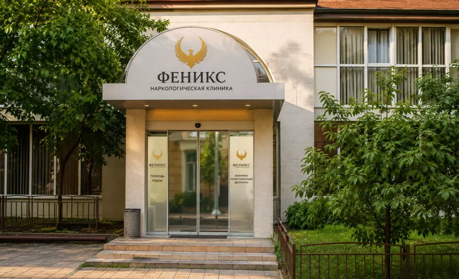 Вход в наркологическую клинику «Феникс» в Таганроге